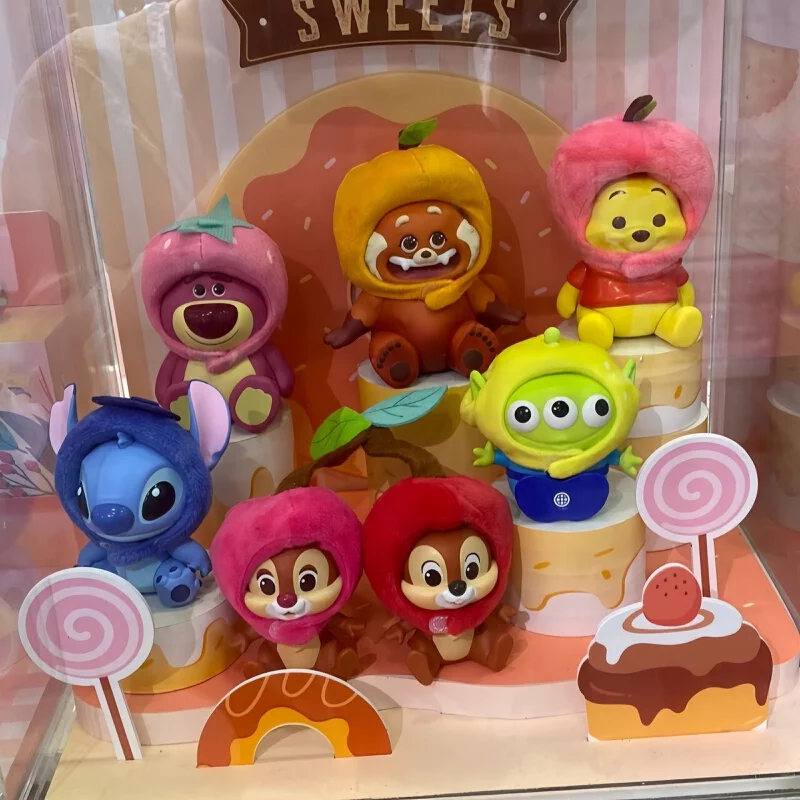 

Новый головной убор Disney Stitch Alien Fruit, серия слепая коробка Lucky Mystery Box Kawaii, коллекция моделей аниме, игрушки, подарки на день рождения
