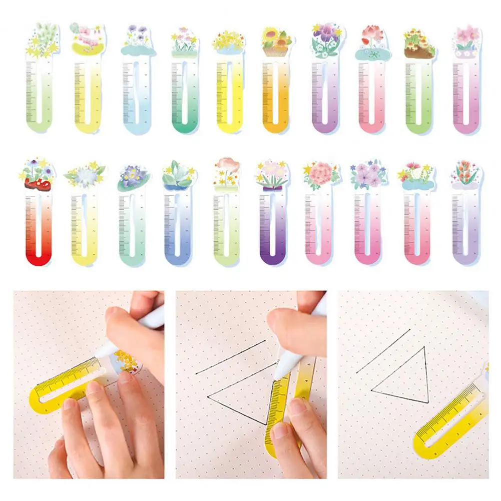 30Pcs Cartoon Animal/Flower Bookmarks for Kids Portable Cute Paper Book Paging Marker Locate Reading Progress Students Stationer