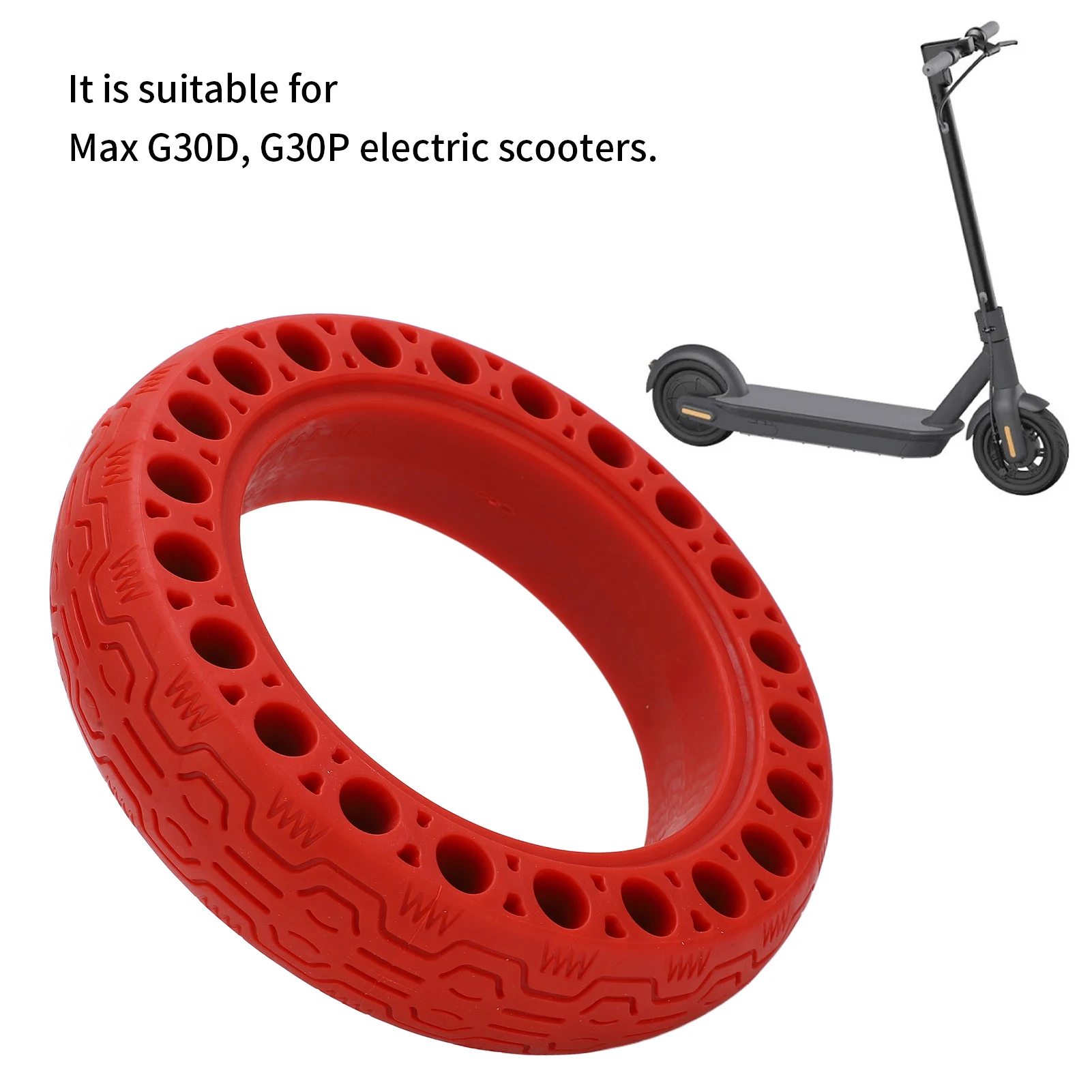 60/70‑6.5 Electric Scooter Multicolor Rubber Tire, Electric Scooter Tyre for Max G30D G30P Electric Scooter Accessory