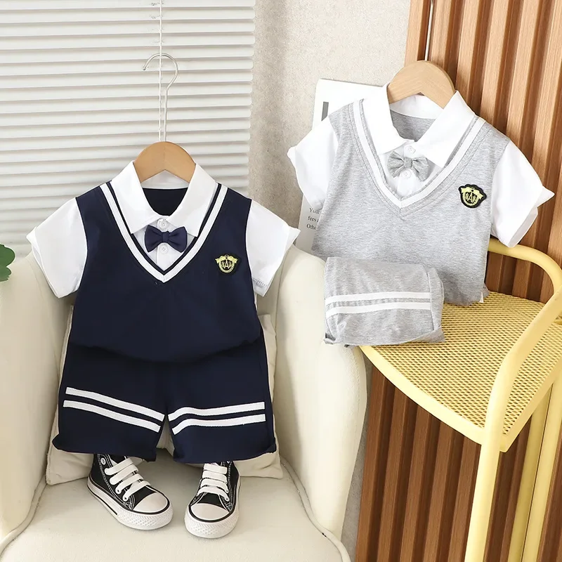 

New Summer Baby Clothes Set Kids Girls Clothing Children Boys T-Shirt Shorts 2Pcs/Sets Infant Fashion Costume Toddler Tracksuits