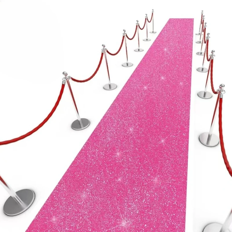 Flashing Red Carpet Runway Carpet Wedding, Christmas Thanksgiving Indoor and Outdoor Accessories, Wedding Party Corridor Carpet