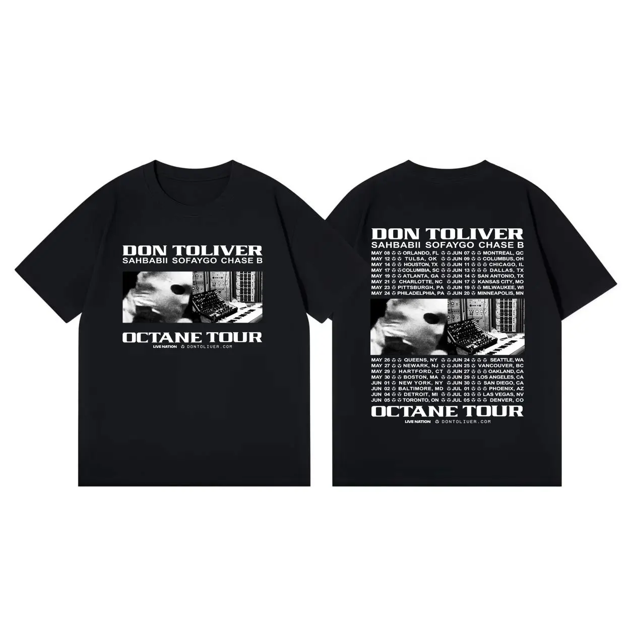 

Rapper Don Toliver Octane Tour 2026 T-shirt Men Women Clothing Harajuku Hip Hop T-shirts Fashion Vintage Short Sleeve T Shirts