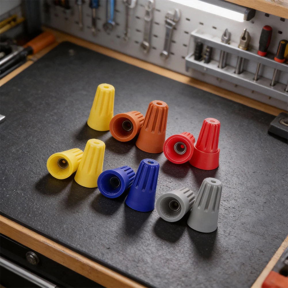 Electric Wire Connectors 52 pcs P1-P6 with Spring Clamp Mechanism for Quick Installation and Stable Electrical Contact