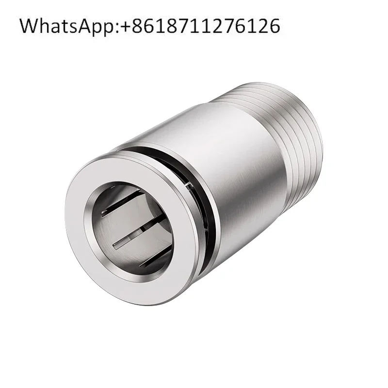 Pneumatic quick connector POC cylindrical hexagonal connector all copper nickel plated thread small connector POC4-01/02