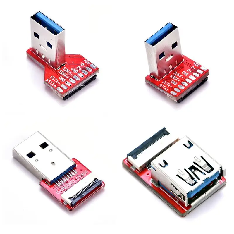 Flat Flexible Ultra Thin USB3.0 UP Down Left Right Male to Female Ribbon Cable 90 Degree USB Charge FPV FPC Charge Data Cord