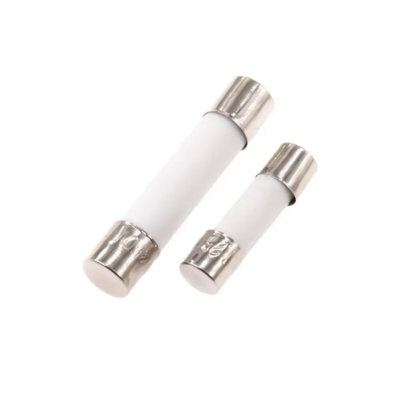 10PCS 5X20MM 6X30MM Fast Blow Ceramic Fuse 5*20mm 250V 0.1A 0.25A 0.5A 1A 1.5A 2A 2.5A 3A 3.15A 4A-30A Slow Break The Fuse Tube