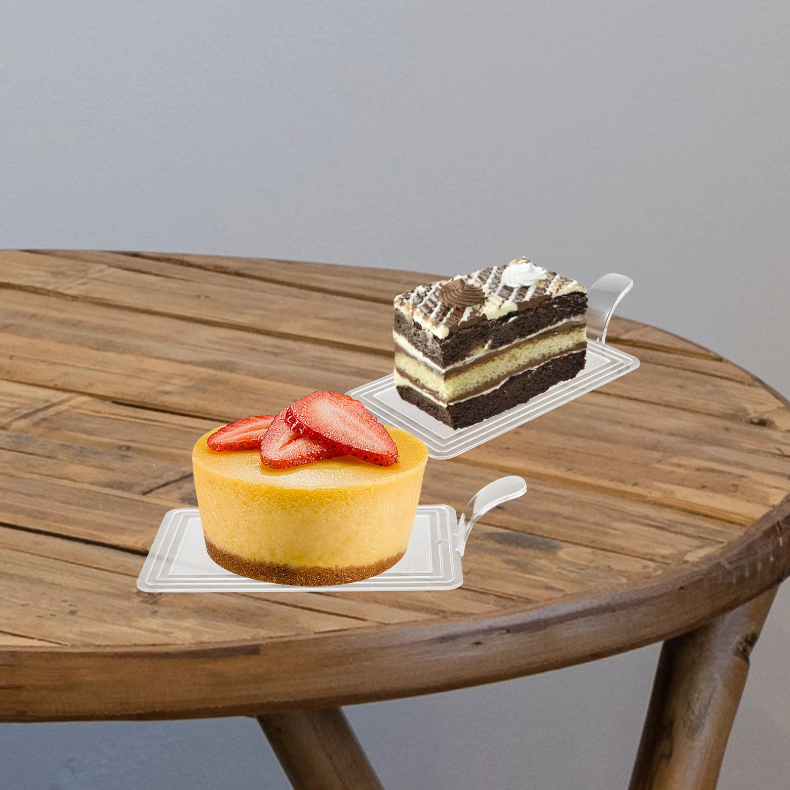 

100 Pcs Dessert Cake Bottom Party Trays Small Boards Server Mini Holder Container Carrier