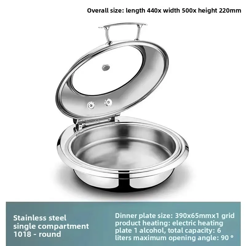 304 stainless steel buffet high-grade heating furnace insulation furnace constant temperature restaurant insulation hotel
