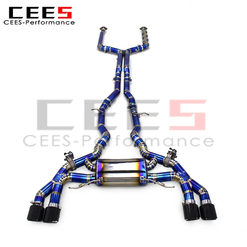 CEES Exhaust System for BMW X3M/X4M Competition F97/F98 3.0T 2019-2023 Catback Muffler Valvetronic Dual Mid Pipes