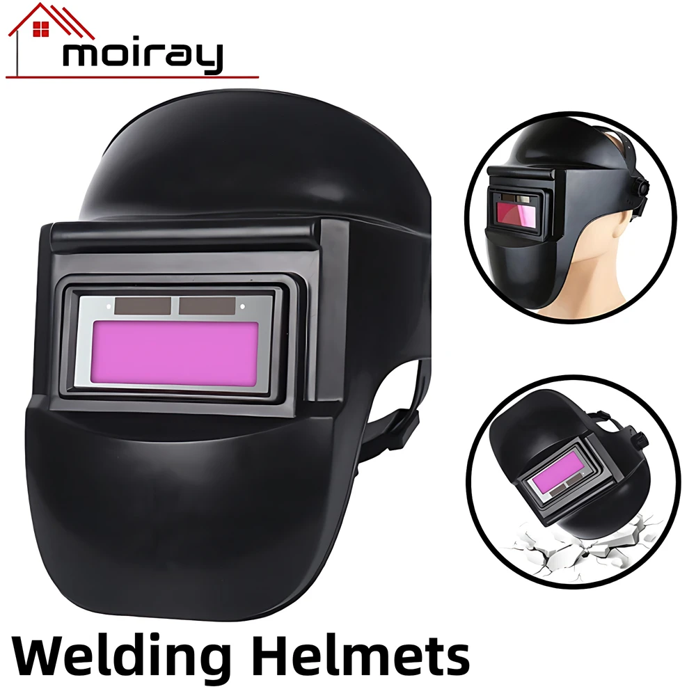 New Welding Helmet Welder Mask Chameleon Large View True Color Solar Power Auto Darkening Welding Large for Arc Weld Grind Cut