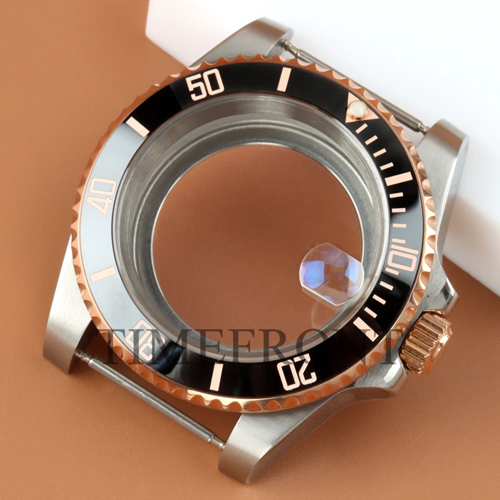 

Stainless Steel 40mm Watch Case For Submariner GMT Seiko NH34 NH35 NH36 NH38 Movement 28.5mm Dial Sapphire Glass NH35 Case