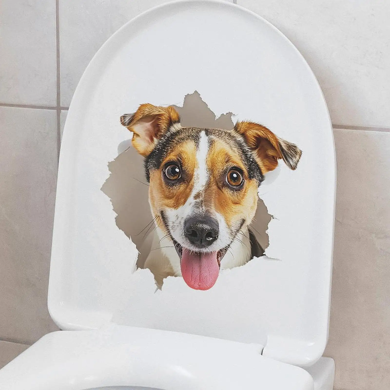 

Наклейка на крышку унитаза, наклейка для собаки, щенка, сделай сам, наклейка на стену для туалета, туалета, туалета