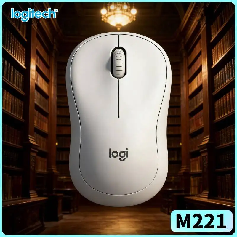

Logitech M221 Ergonomic Silent Mouse - 18-Month Long Battery, 10m Wireless Range, Easy Gliding, Windows Mac Systems