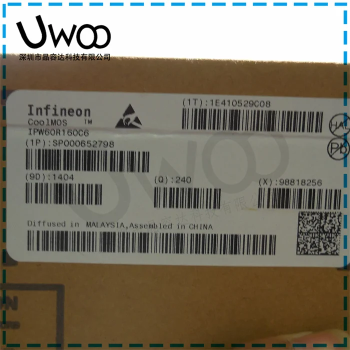 100%Original New  IPW60R160C6 6R160C6 23.8A 600V TO247    IPW60R160P6 6R160P6 23.8A 600V TO247