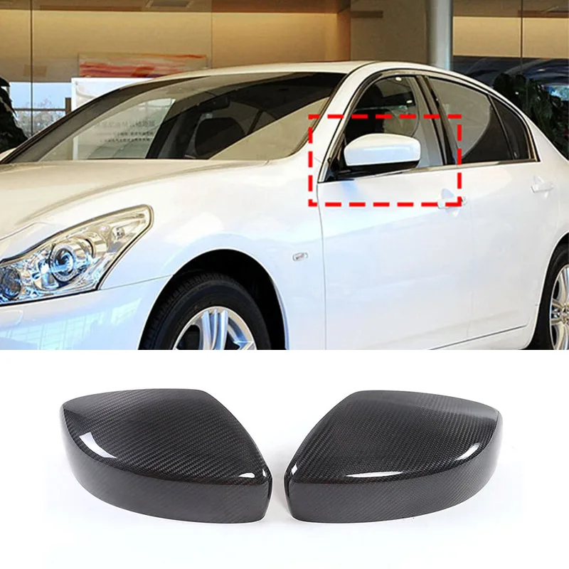 

Real Carbon Fiber For INFINITI G Series G25 G37 2009-2013 Car Exterior Mirror Decorative Cover Exterior Accessories