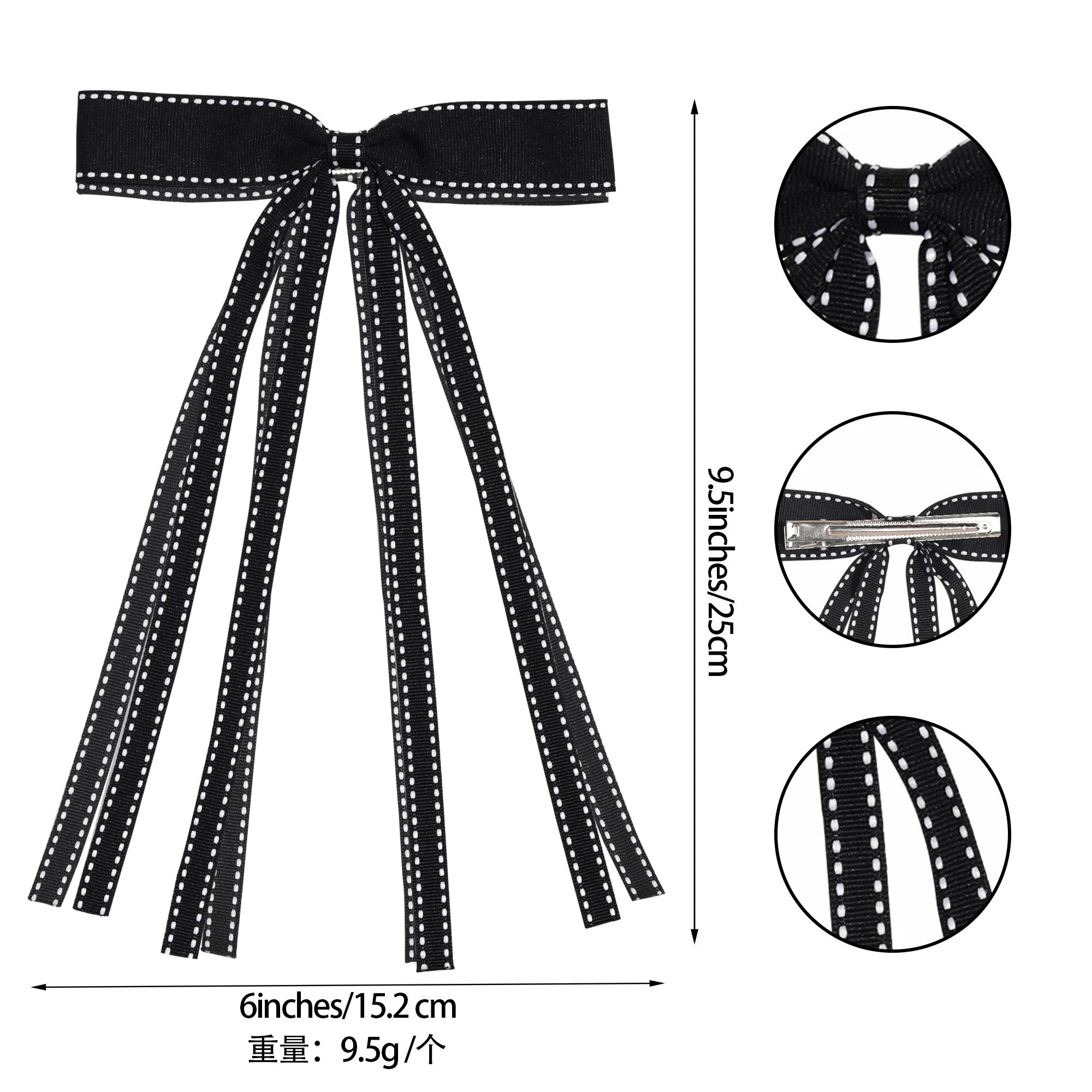 2/4/6Pcs Braided Bows Hairpins for girls Ribbons Double Ponytails Cute HairClips Headwear Fashionable Hair Accessories for woman