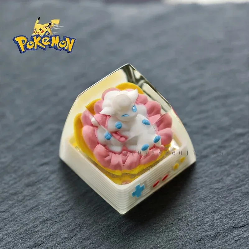 

Pokemon Anime Character Vulpix Resin Keycaps Micro Landscape Handmade Customized Personalized Gifts Mechanical Keyboard Keycaps
