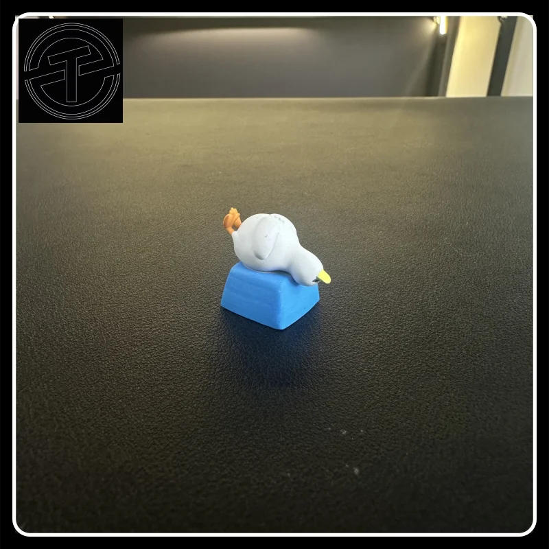 Lying flat goose personalized custom original keycap mechanical magnetic axis keyboard
