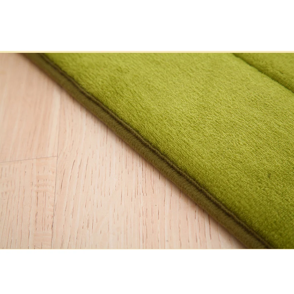 

30X50Cm Anti-Slip Memory Non-Slip Rug Foam Bath Mat Thickened Rug For Bathroom Kitchen Shower Floor Carpet (Green)