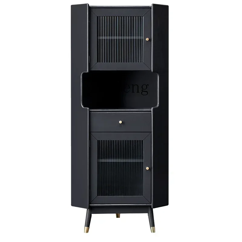 b19 Solid Wood Triangle Cabinet Corner Storage Cabinet Living Room Corner Storage Cabinet