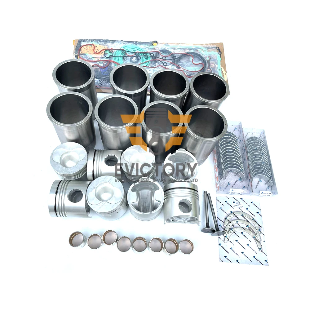 F17E Engine Overhaul Rebuild Kit Piston Ring Liner Gasket Bearing  for Hino Heavy Truck 17L