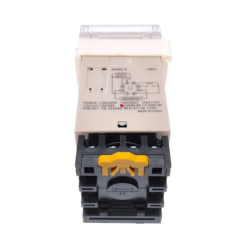 DH48S-S Digital Display Time Relay DH48S-1Z Cycle Timer Control and Delay Device With Base DH48S-2Z