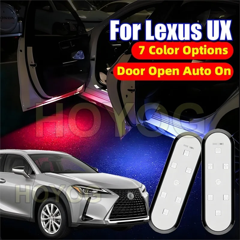 Fit for Lexus UX 2018-2026 USB Rechargeable Car Door Light featuring an Infrared Sensor for Door-Opening Warning