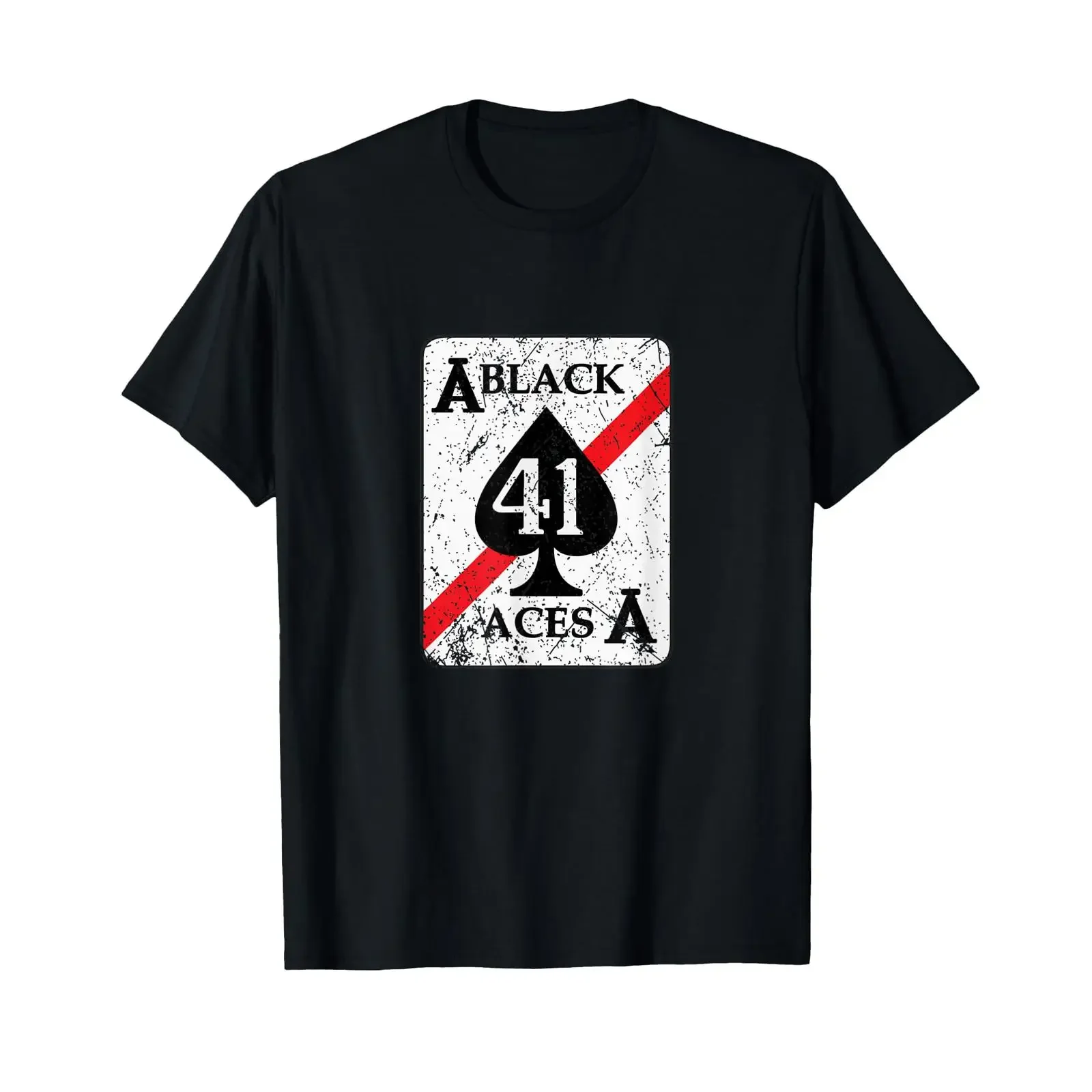 VFA 41 Black Aces Fighter Squadron Vintage Veteran s Day Christmas T Shirt vintage Washed Unisex Casual Breathable streetwear
