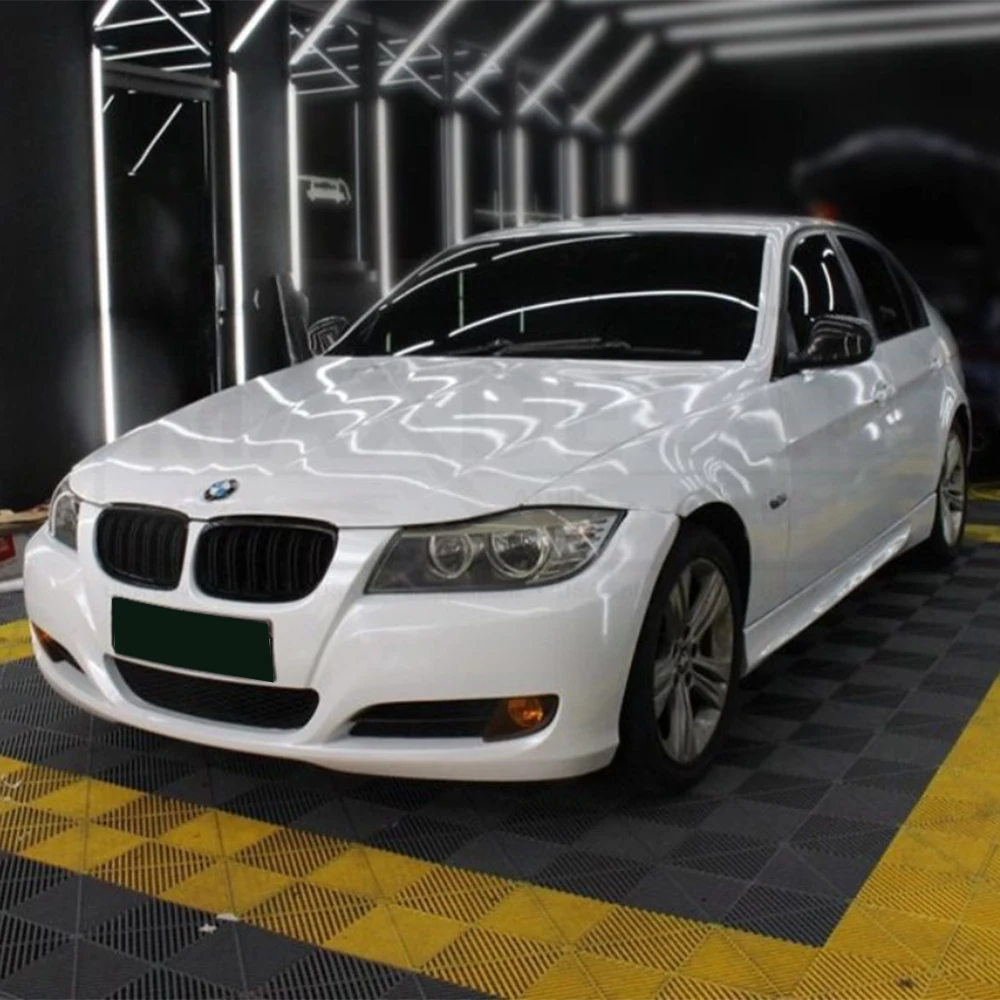 

Super Diamond Pearl White Flashing Vinyl Film PET Bubble Free Wrapping Car Accessories Auto Self Adhesive Decoration Wrap Decal