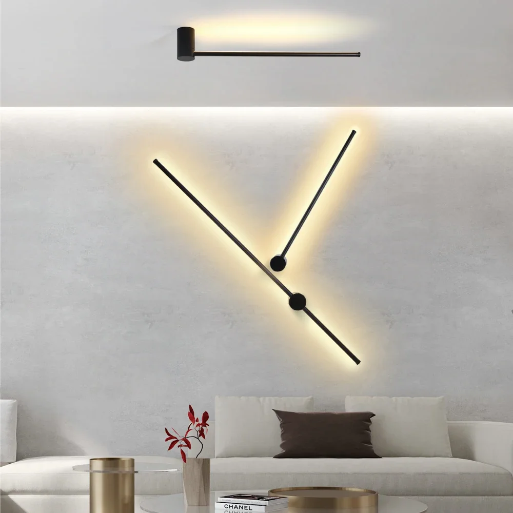 Modern Minimalist Long Led Wall Sconce 80cm Light Indoor Wall Light Living Room Bedroom Sofa background Wall Lamp Long Wall Lamp