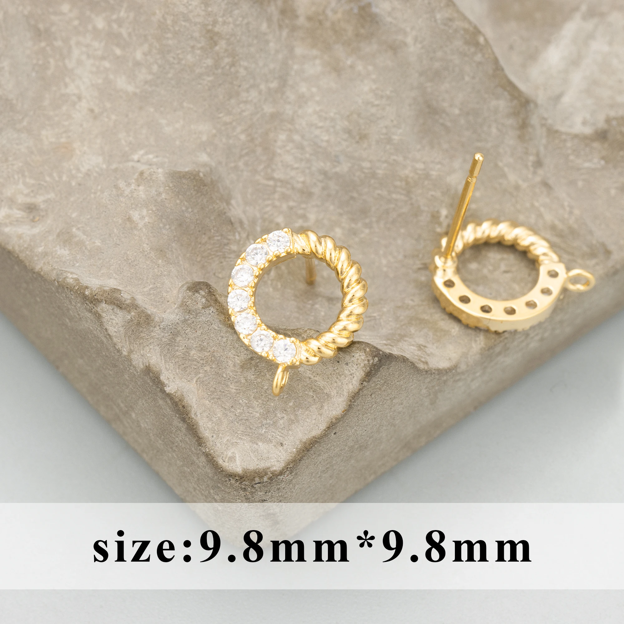 GUFEATHER,6pcs/lot,MG35,jewelry accessories,18k gold rhodium plated,copper,nickel free,charms,diy earrings,jewelry making