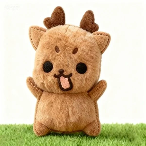 Pluszak Q Cartoon 99 Nights In The Forest, uroczy, zły łoś, zabawna koziołka, sowa, siedzący łoś, pluszowa zabawka dla dzieci, prezenty świąteczne