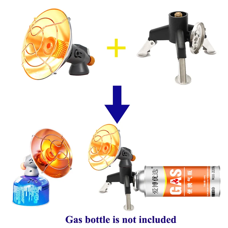Outdoor Mini Tragbare Winter Flasche Gas Heizung Reisen Camping Wandern Picknick BBQ Angeln Rucksackwärmer Zelt Erwärmung VIP – Detail 10