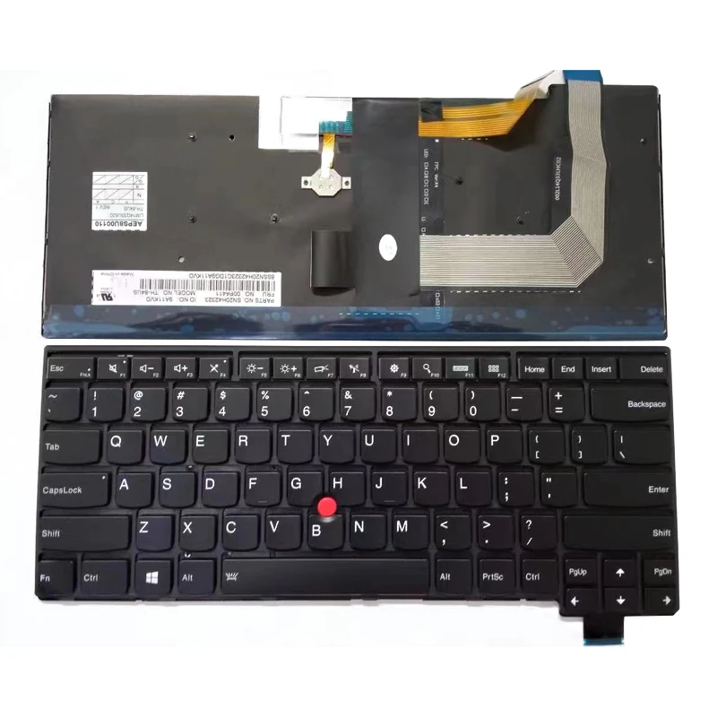 

Laptop Replacement US Layout Backlit Keyboard for Lenovo ThinkPad T460s T470s 00PA452 00PA482 SN20H42364 English Keyboard