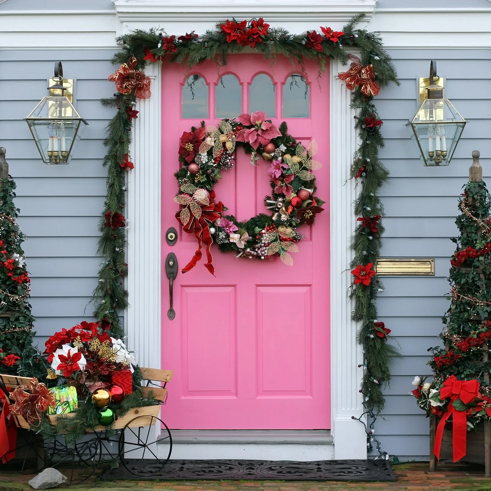 

10pcs Simulated Pendant Christmas Christmas Simulation Decorative Leaves Artificial Leaves Party Adornment Wreath Decor