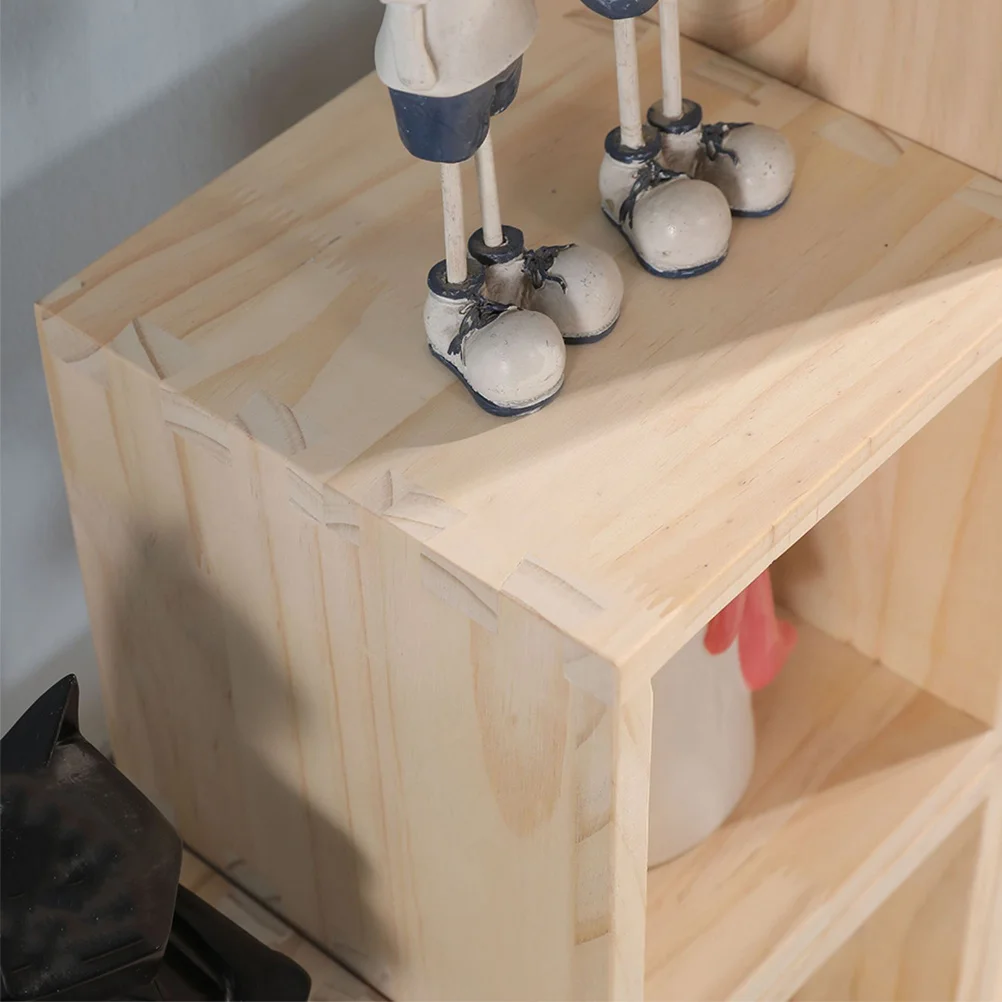 

Unfinished Wooden Box Solid Wood Storage Crate Diy Wooden Cube Shelves For Home Office Organization Stackable Wood Storage