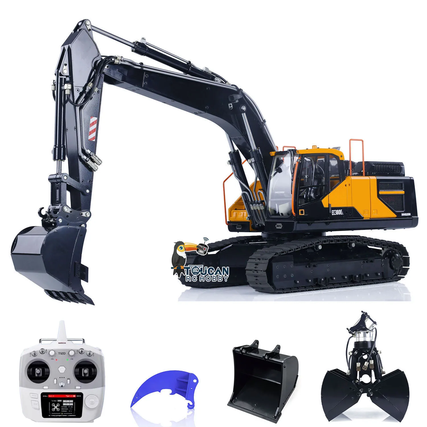 

MTModel EC380 1/14 RC Diggers Remote Control Hydraulic Excavator Painted Assembled Model Toys Gift TH22522