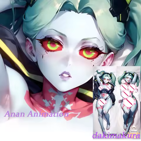 Dakimakura Anime Rebecca futa Double-sided Print Life-size Body Pillow Cover