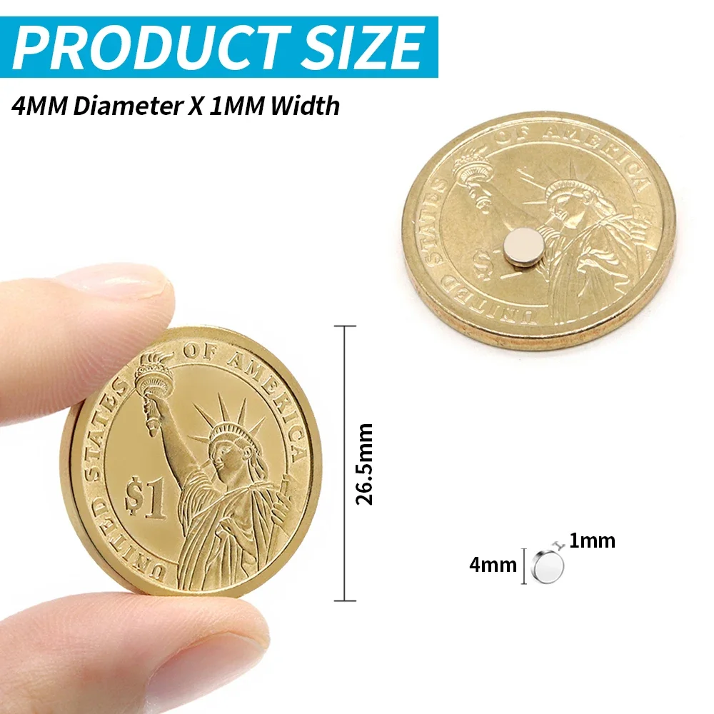 4x1mm iman Refrigerator Magnets DIY Office Whiteboard Workshop