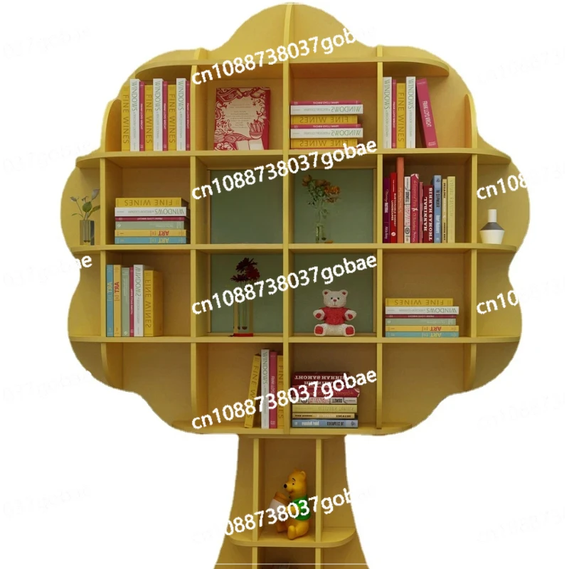 ZK Splicing Tree Bookshelf Kindergarten Children Picture Book Storage Library Economical Storage Rack