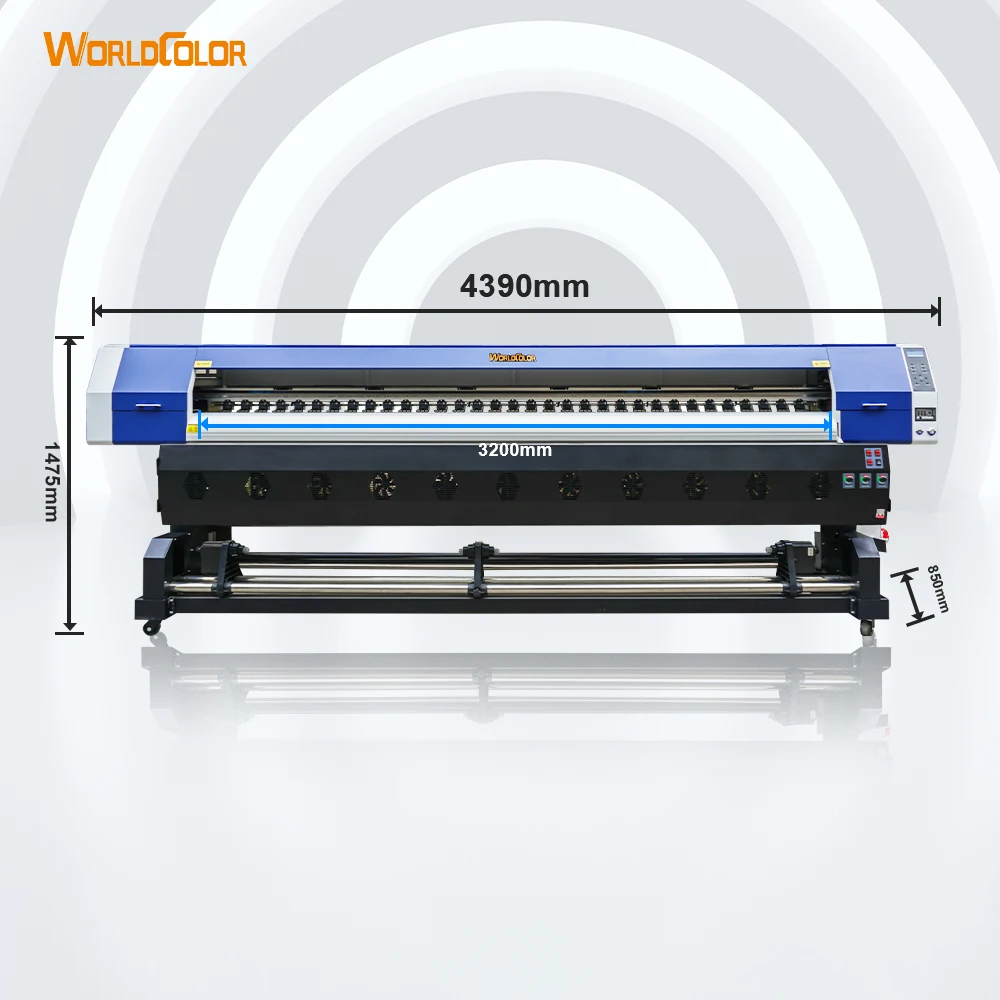 Top 3 Factory Direct Sale Large Format Plotter 3.2m Inkjet Printer Machine New Update More Function F1080A1/i3200 Head Optional