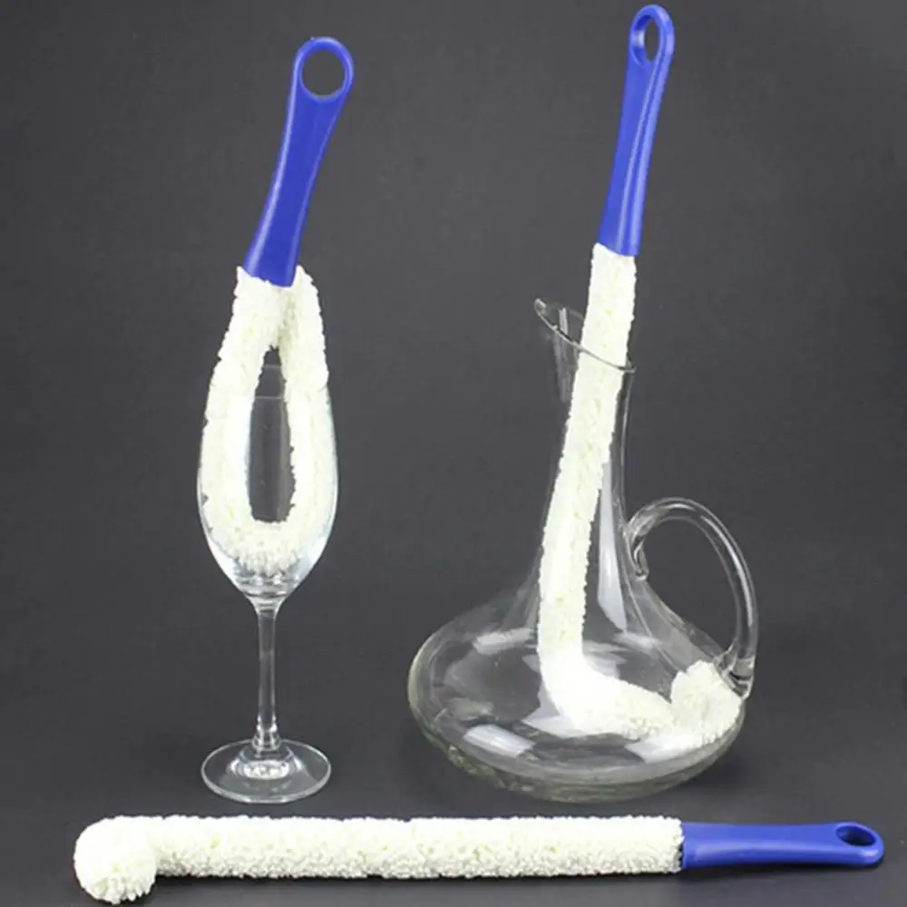 1/3Pcs Foam Cotton Cleaning Brushes Multi-Function Flexible Wine Bottle Brush Decanter Stemware Glasses Dust Cleaning Tools