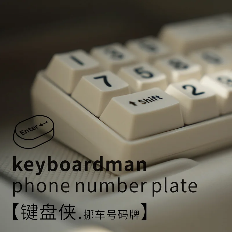 Keyboard Shaped Hidden Car Parking Number Plate, Flip Temporary Phone Number Sign, Creative Auto Interior Ornament - view 3