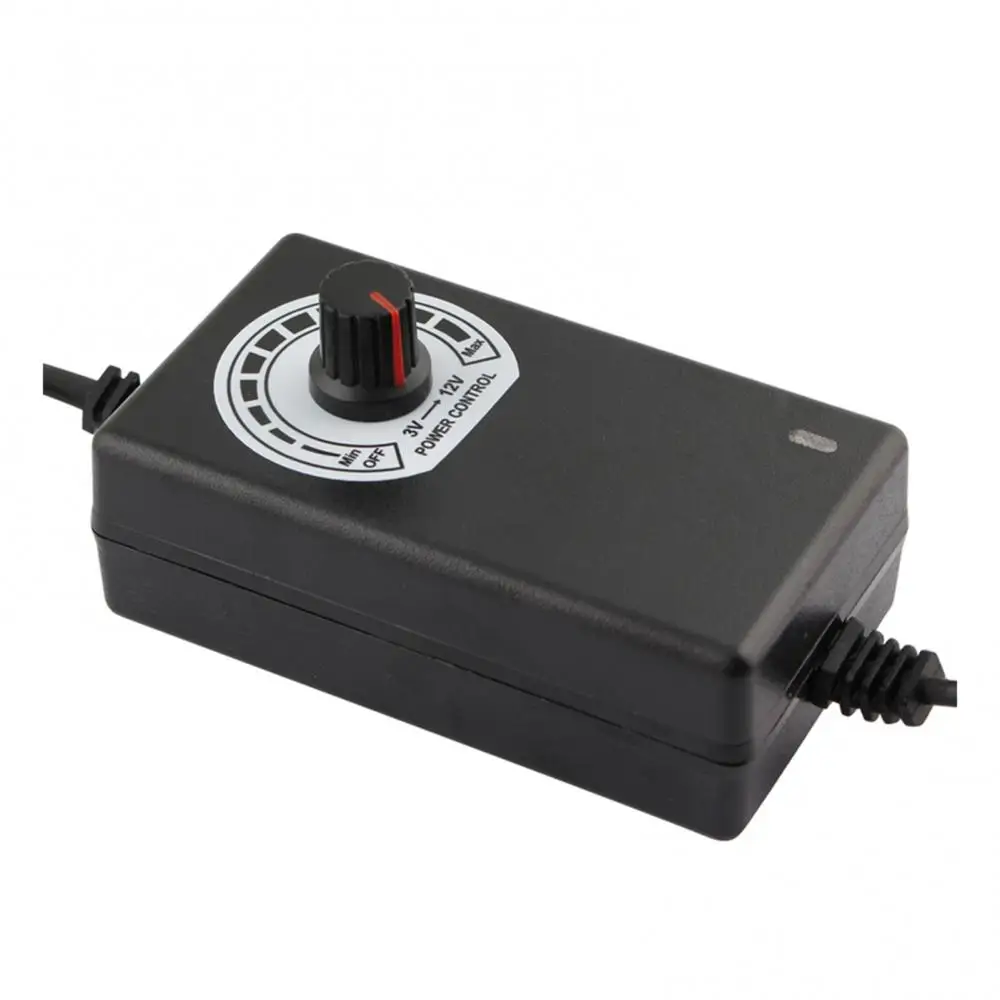 

Регулируемый адаптер питания 3 В-12 В, 2 А, 24 Вт, регулятор напряжения двигателя, вилка США/ЕС