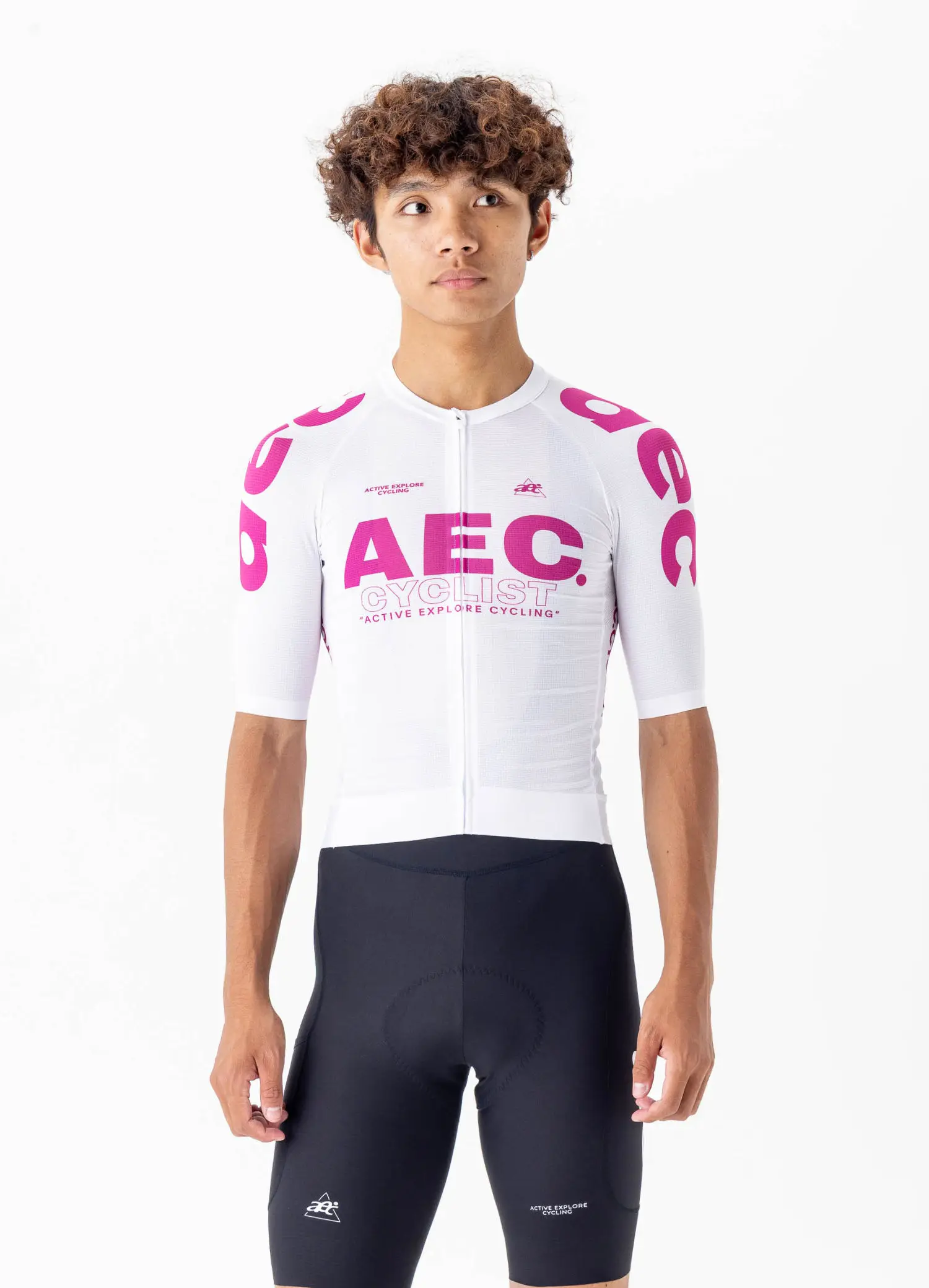 AEC Radfahren Trikots Männer Kurzarm Fahrrad Tops Wind Ultraleicht Atmungsaktive Rennrad Zipper Jersey Atmungsaktive Fahrrad Top – Detail 16