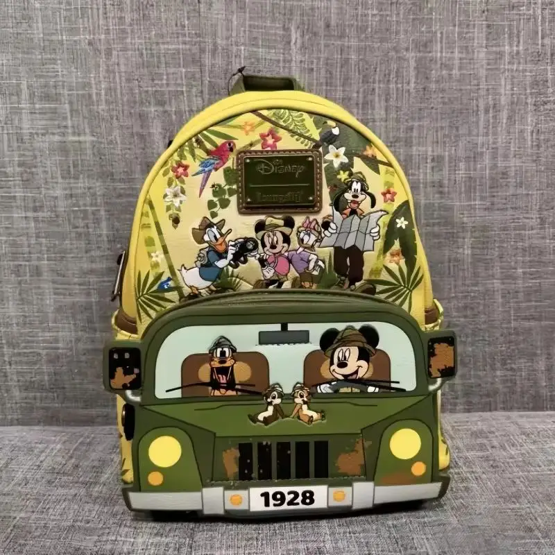 

New Mickey Mouse Family Summer Travel Collection Backpack Donald Duck Minnie Cute Kids Backpack Cartoon Bag Girl Birthday Gift