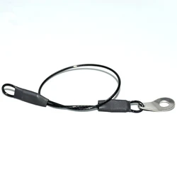 1PCS Ball Lock Pin Quick Release Pins Lanyard Unti-Lost Rope Black Stainless Cable Safety Rope With Key Ring And Gasket