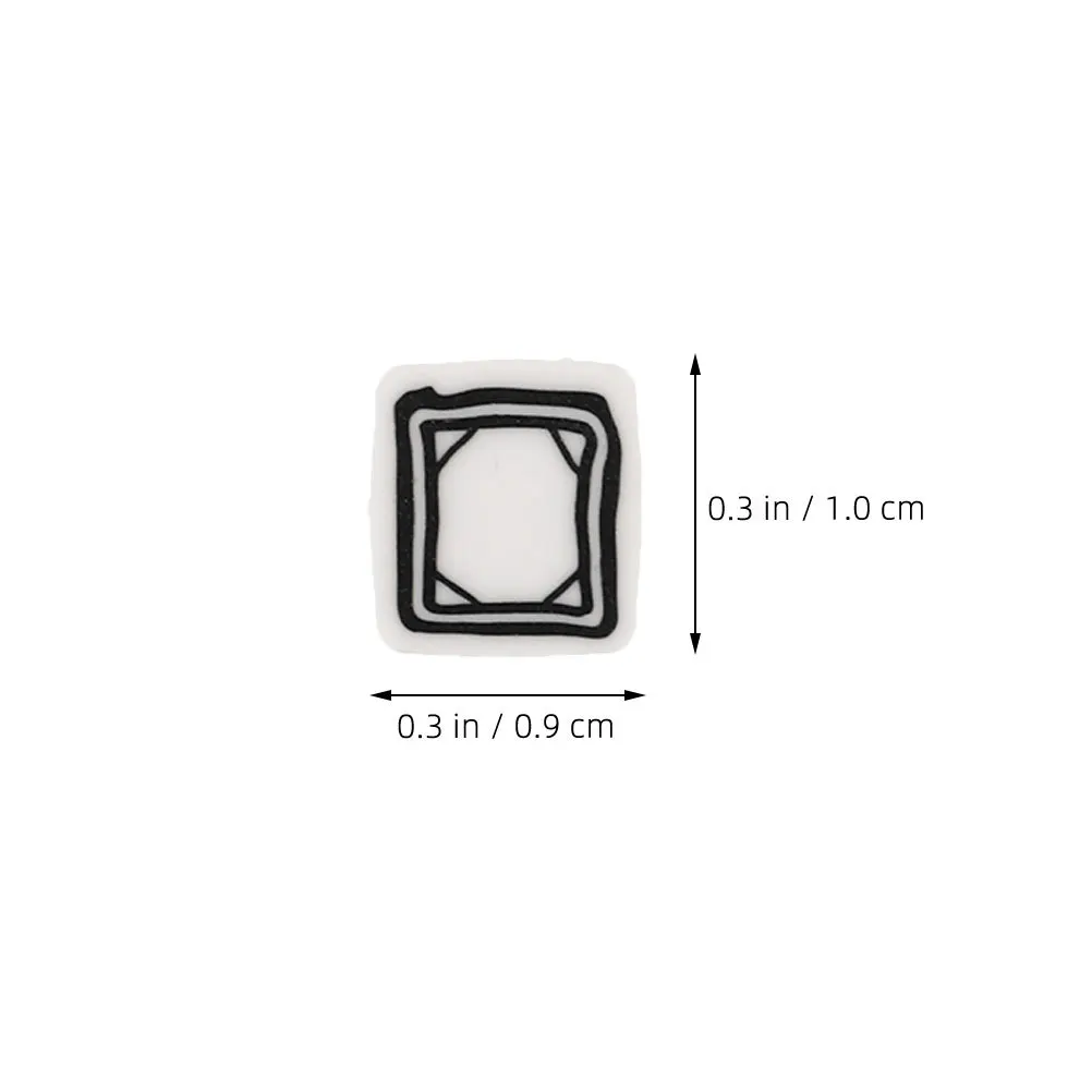 50pcs Mahjong Tile Clay Beads Unique Flat Polymer Spacer For Diy Bracelet Necklace Jewelry Making Craft Kit Children Safe