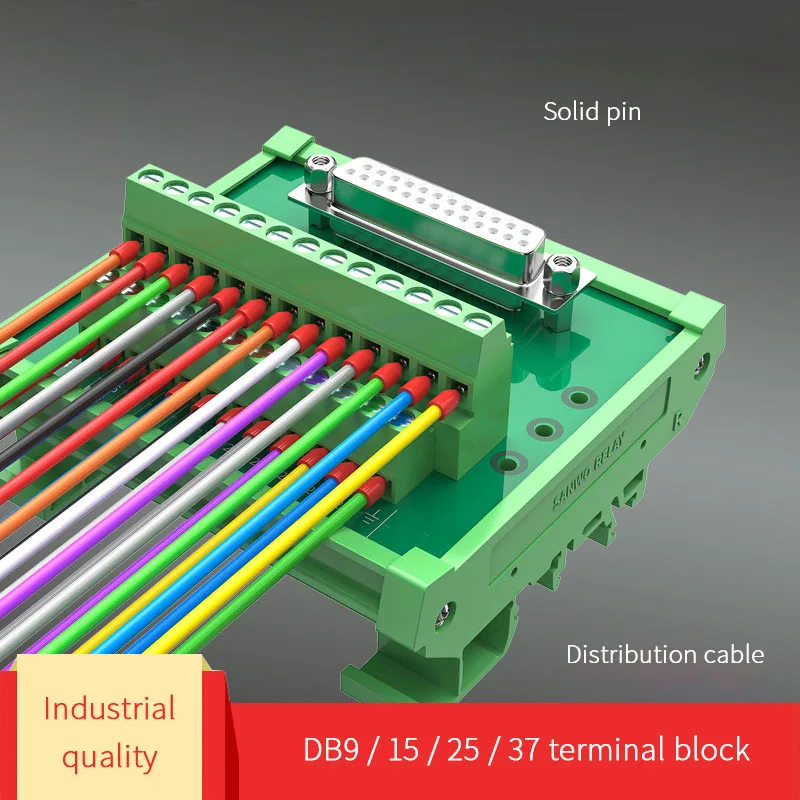 D-SUB DB9/15/25 /37/50 ذكر إلى أنثى رأس اندلاع المجلس ، DSUB محطة كتلة ، موصل.