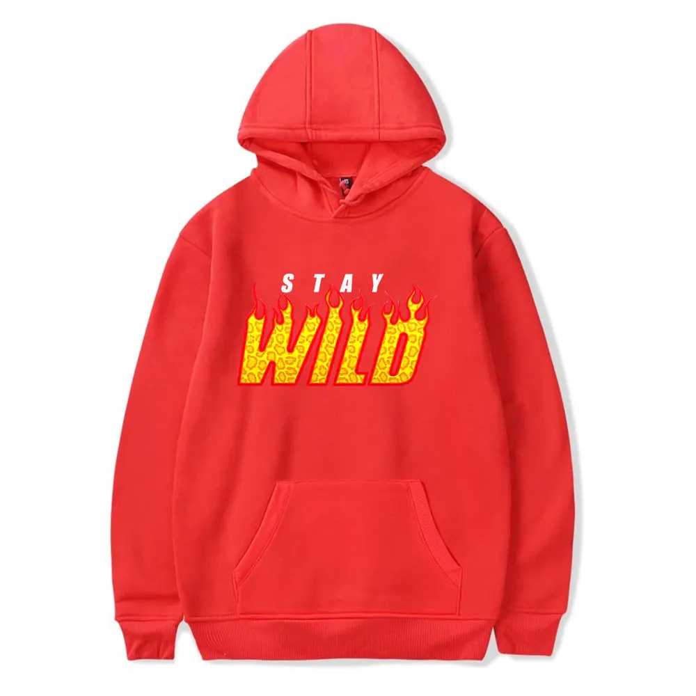 Ben Azelart Stay Wild Merch Толстовка с капюшоном и карманами на шнурке для мужчин/женщин пуловер youtuber